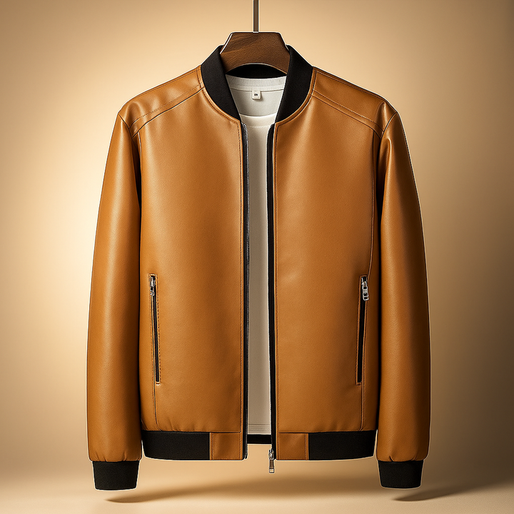 Maven Storm Leather Bomber