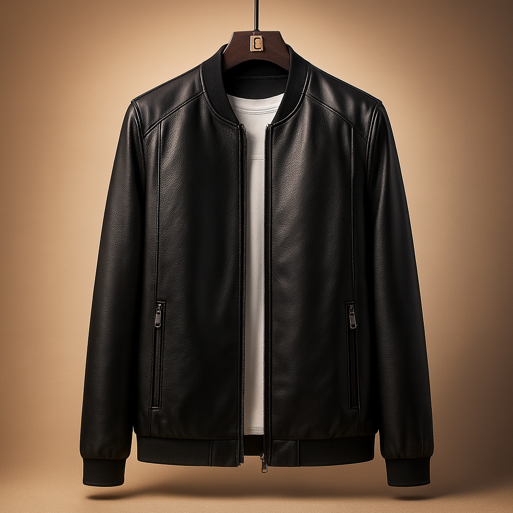 Maven Storm Leather Bomber