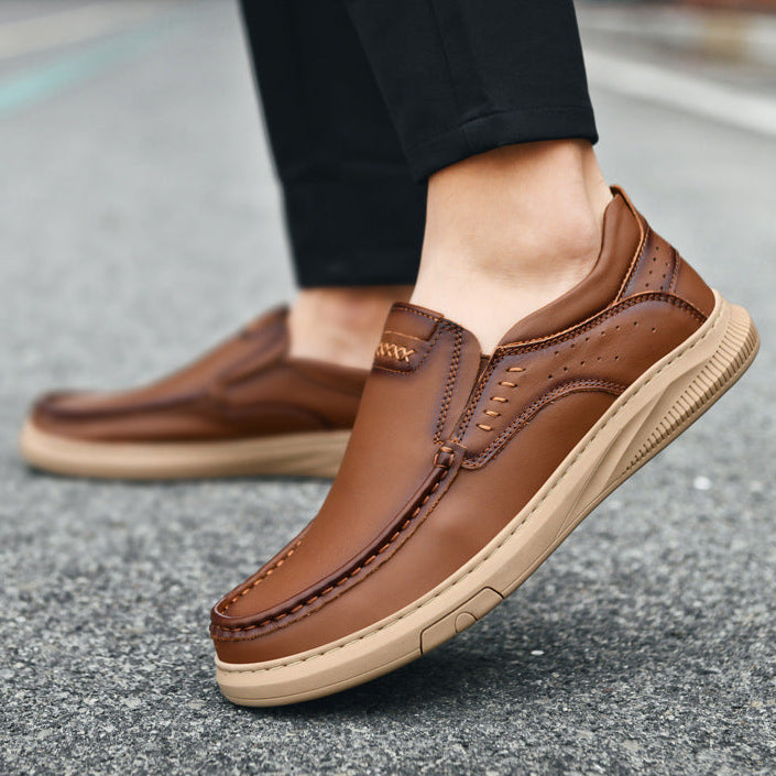 Varhune Leather Slip-Ons