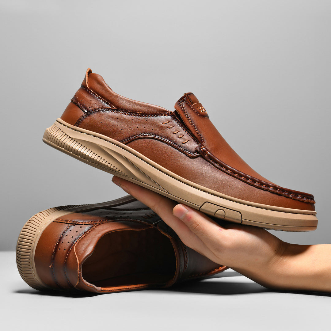 Varhune Leather Slip-Ons