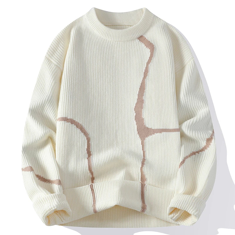 Fracture Vein Knit Pullover