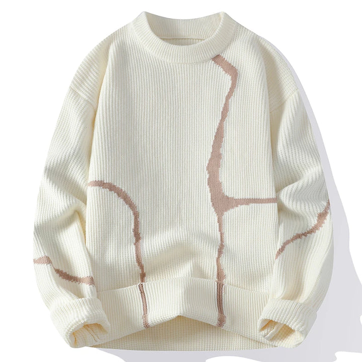 Fracture Vein Knit Pullover
