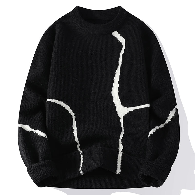 Fracture Vein Knit Pullover
