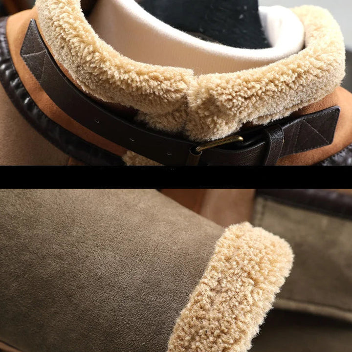 Maverick Suede Aviator Coat