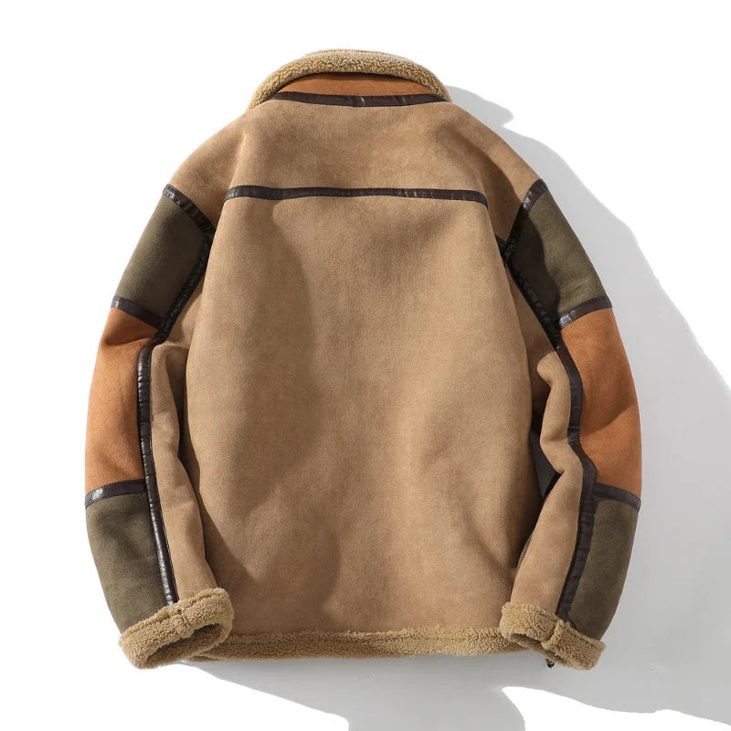 Maverick Suede Aviator Coat