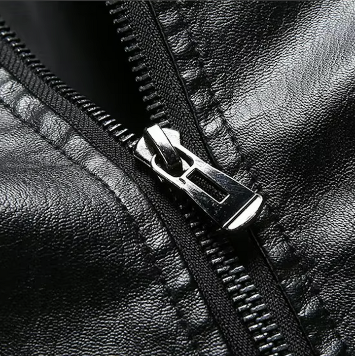 Alderon Leather Bomber Jacket