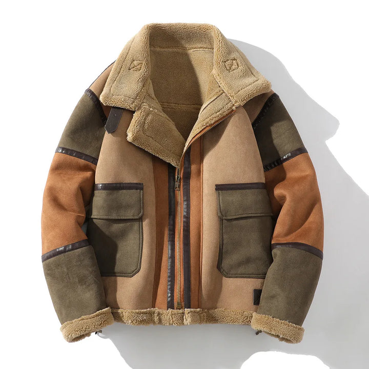Maverick Suede Aviator Coat