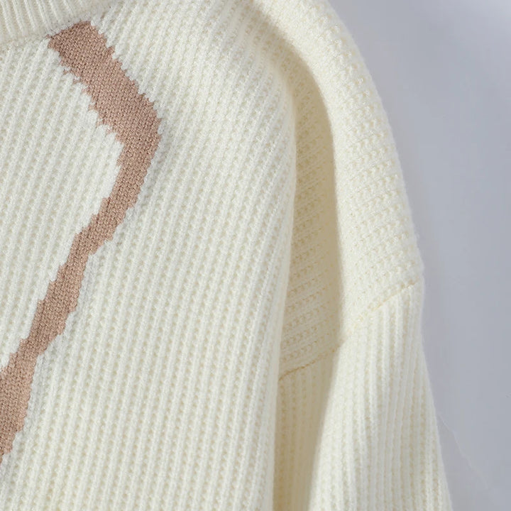 Fracture Vein Knit Pullover