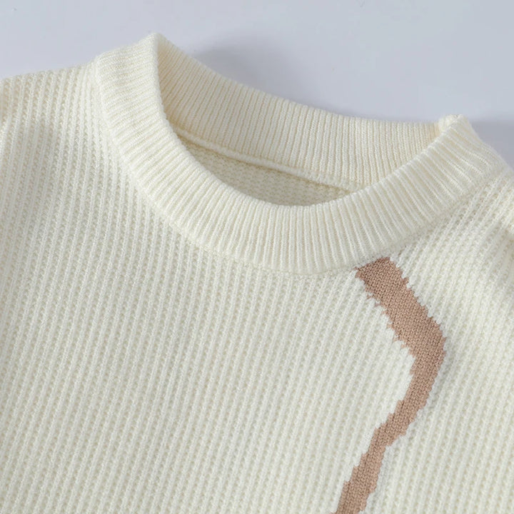Fracture Vein Knit Pullover
