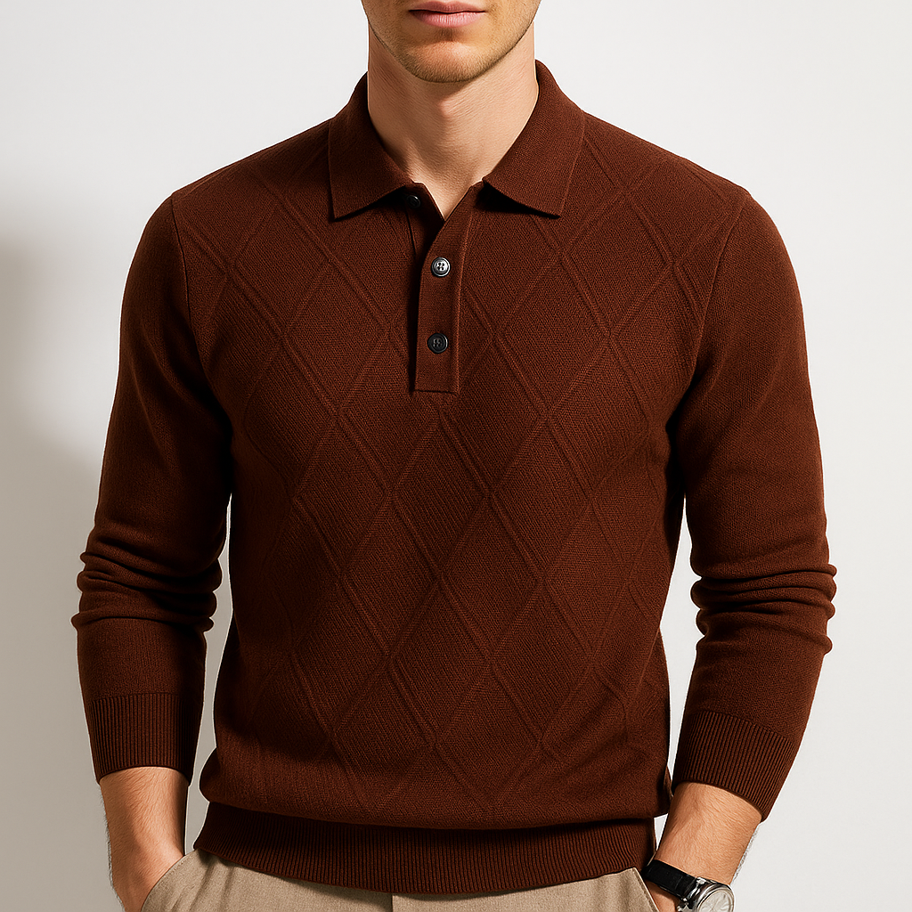 Dover Cable Knit Polo