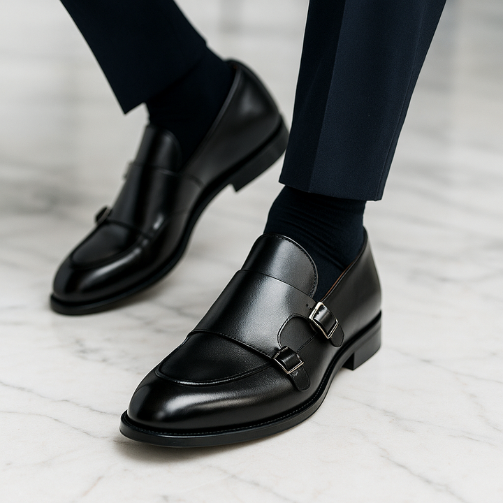 Jersey Leather Loafers