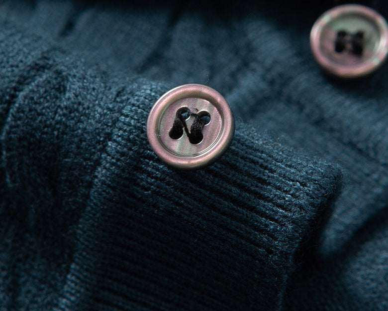 Brookside Cable-Knit Polo