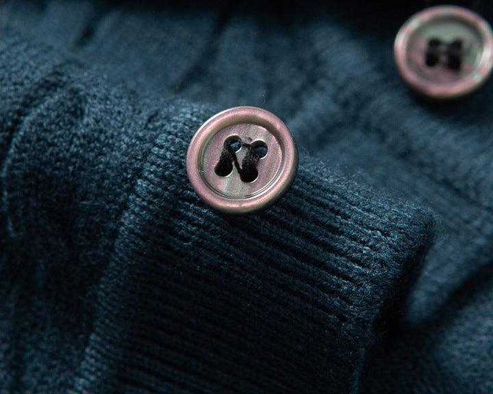 Brookside Cable-Knit Polo