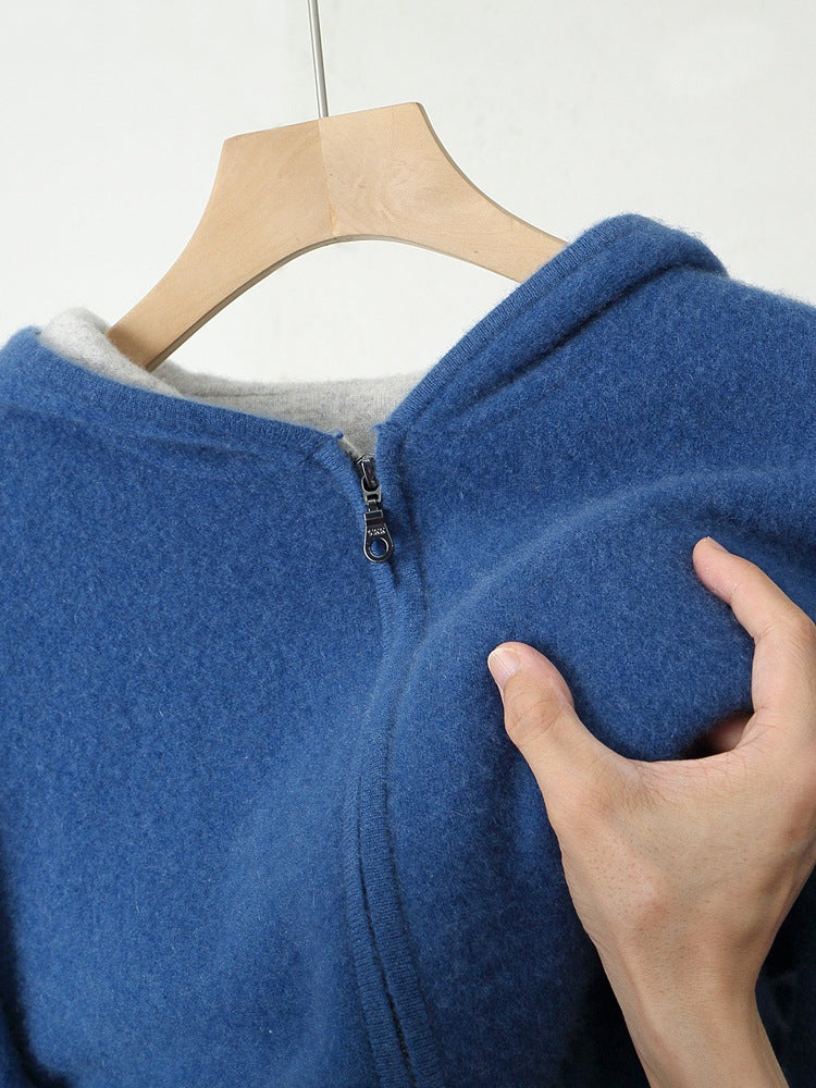 Halloran Cashmere Dual-Sized Zip-Up