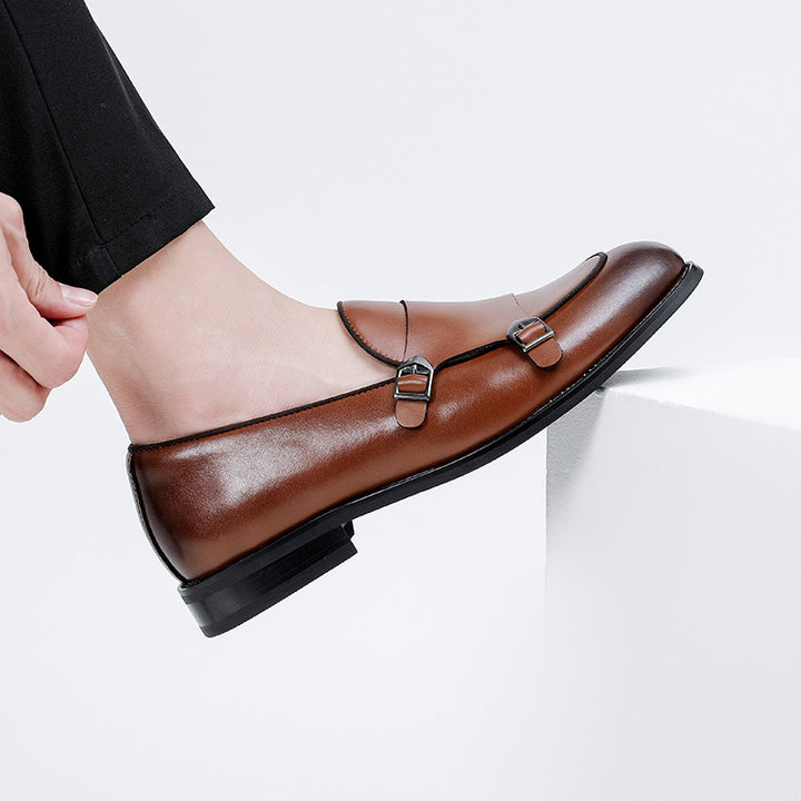 Jersey Leather Loafers