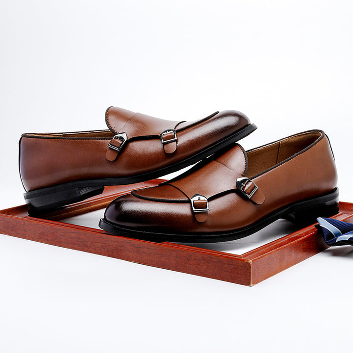Jersey Leather Loafers