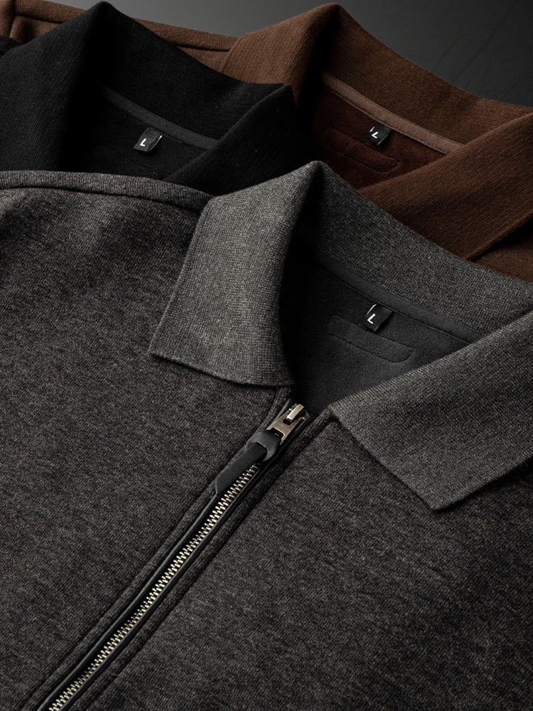 Lucenti Collared Zip-Up