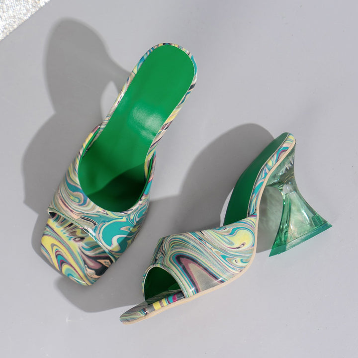 Neon Pop Mules