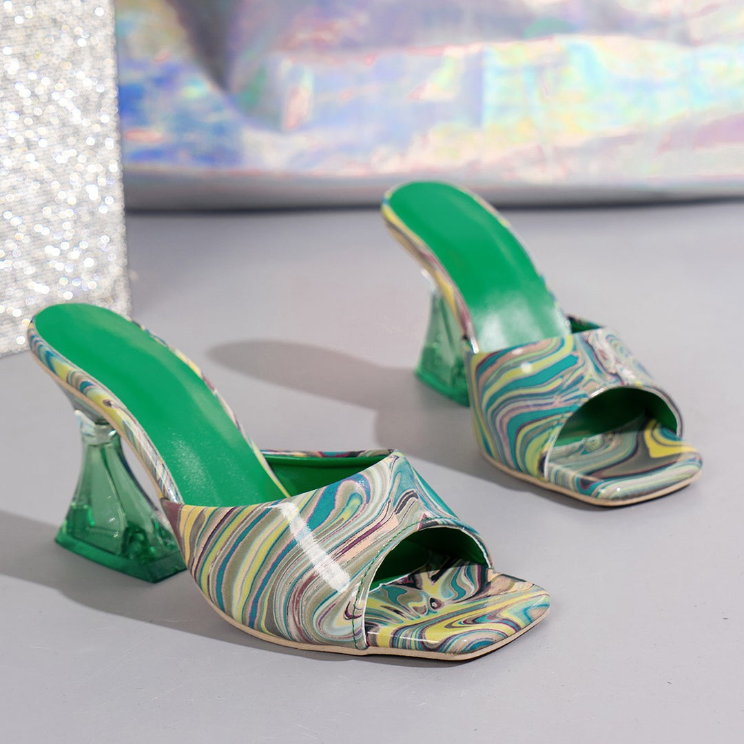 Neon Pop Mules