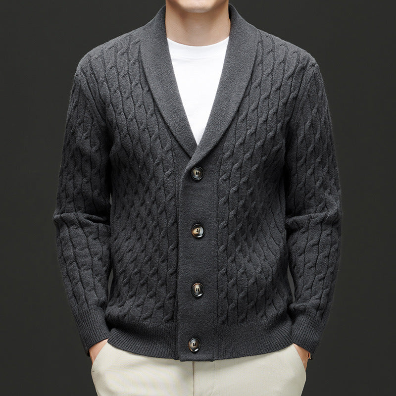 Carvano Cable Knit Cardigan