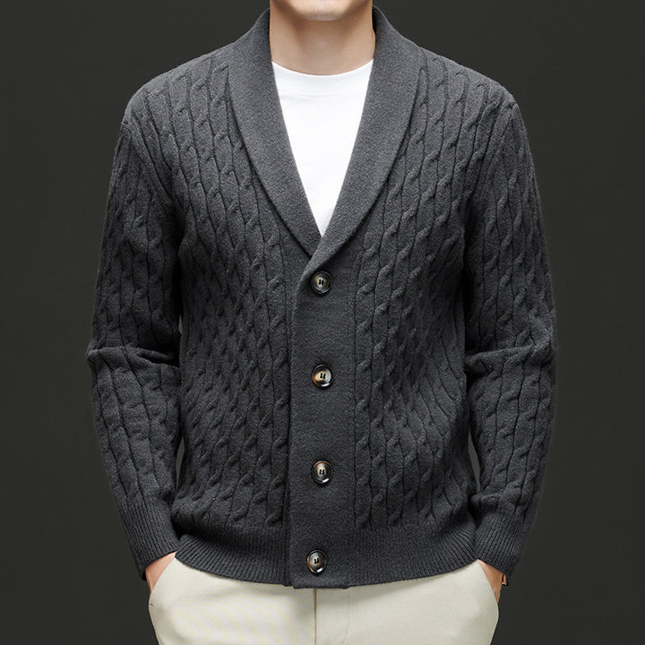 Carvano Cable Knit Cardigan