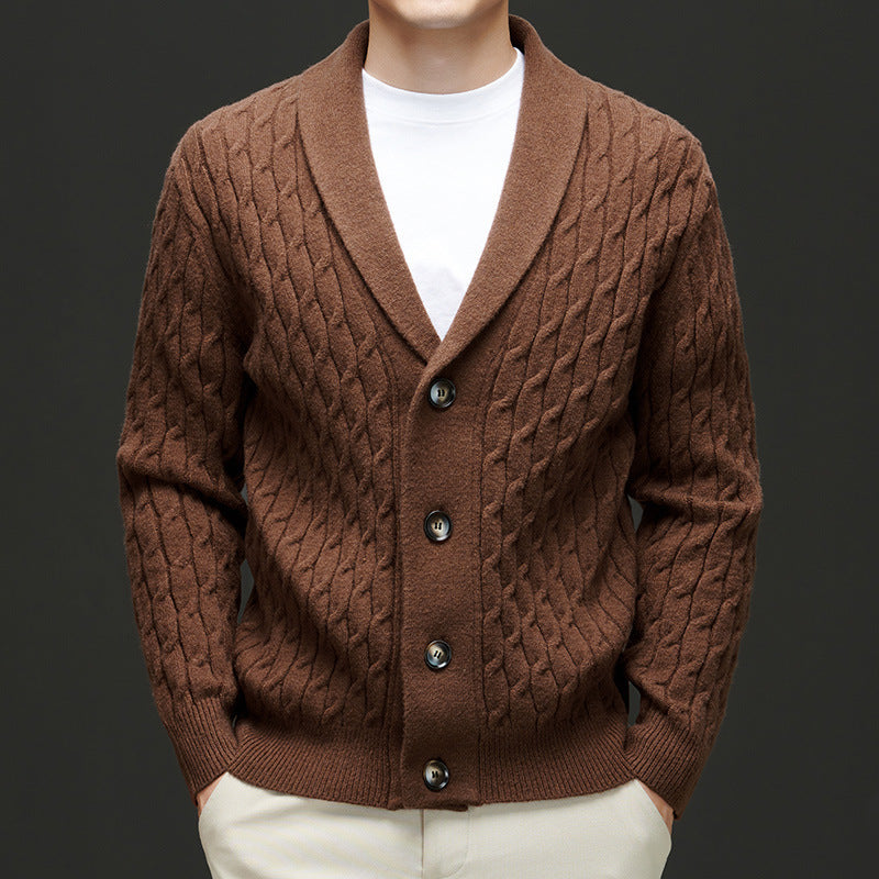 Carvano Cable Knit Cardigan