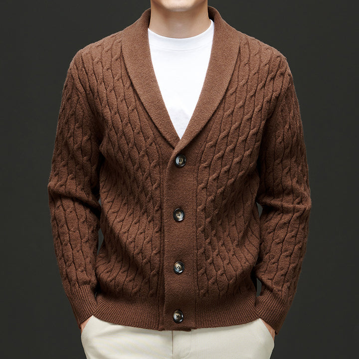 Carvano Cable Knit Cardigan